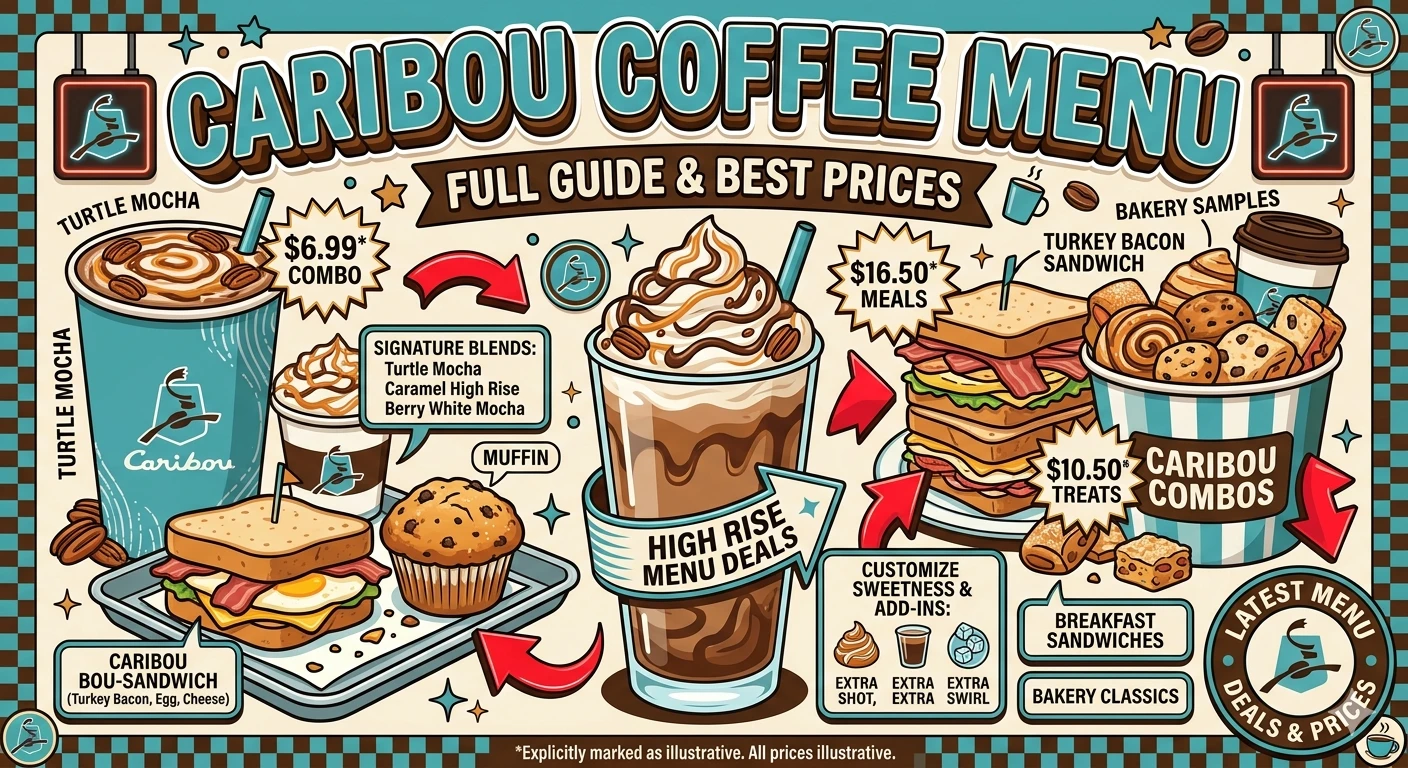 Caribou Coffe Menu USA Prices