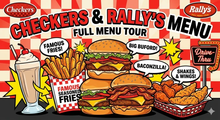 Checkers and Rally's Menu USA Prices