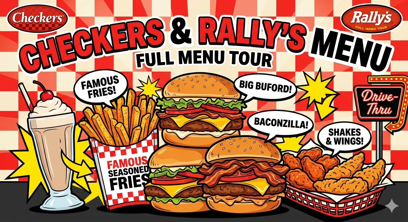 Checkers and Rally's Menu USA Prices
