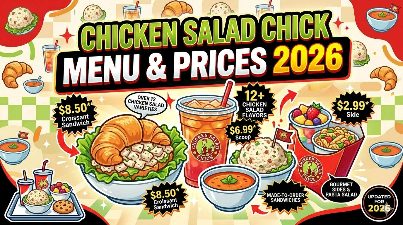 Chicken Salad Chick Menu USA Prices