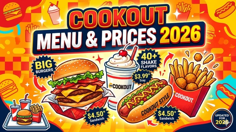 Cookout Menu Prices Updated