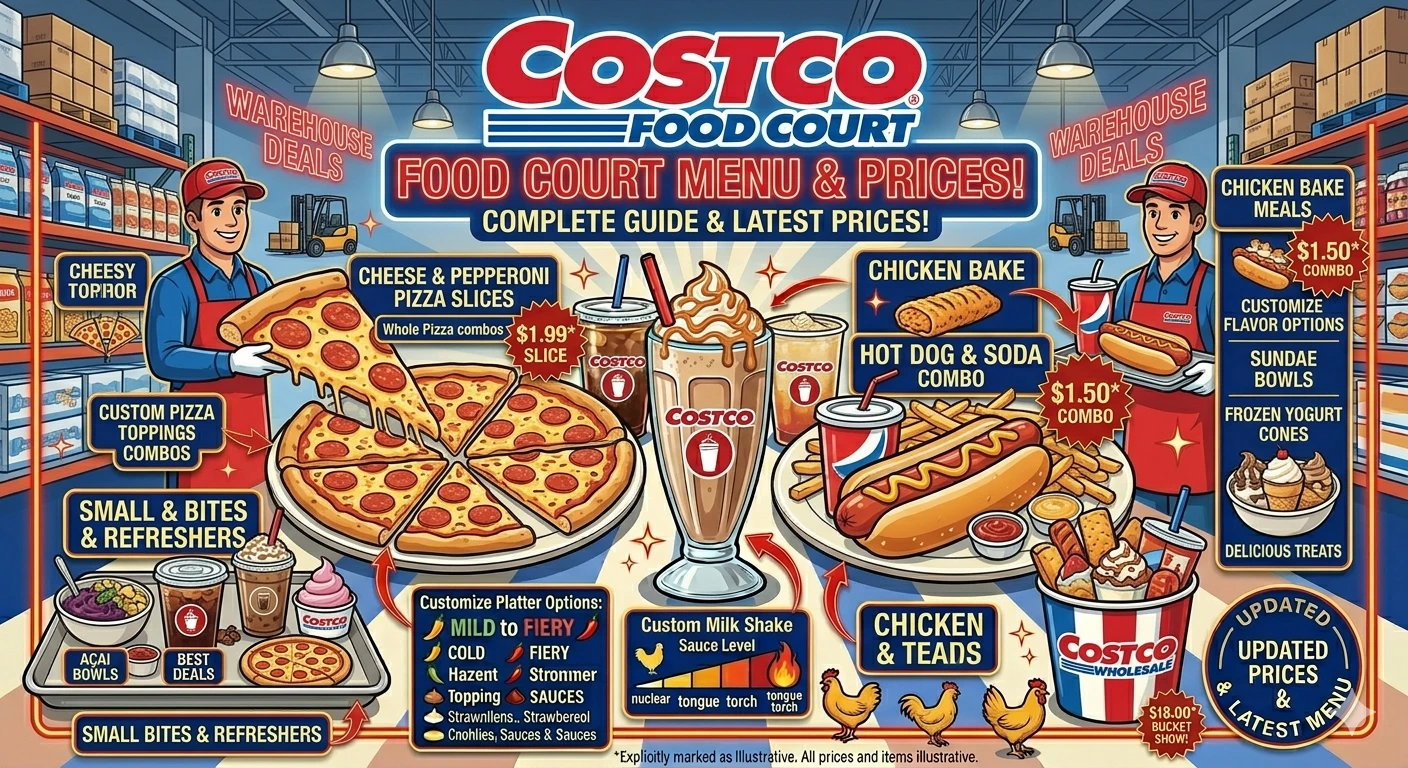 Costco Food Court Menu USA Prices