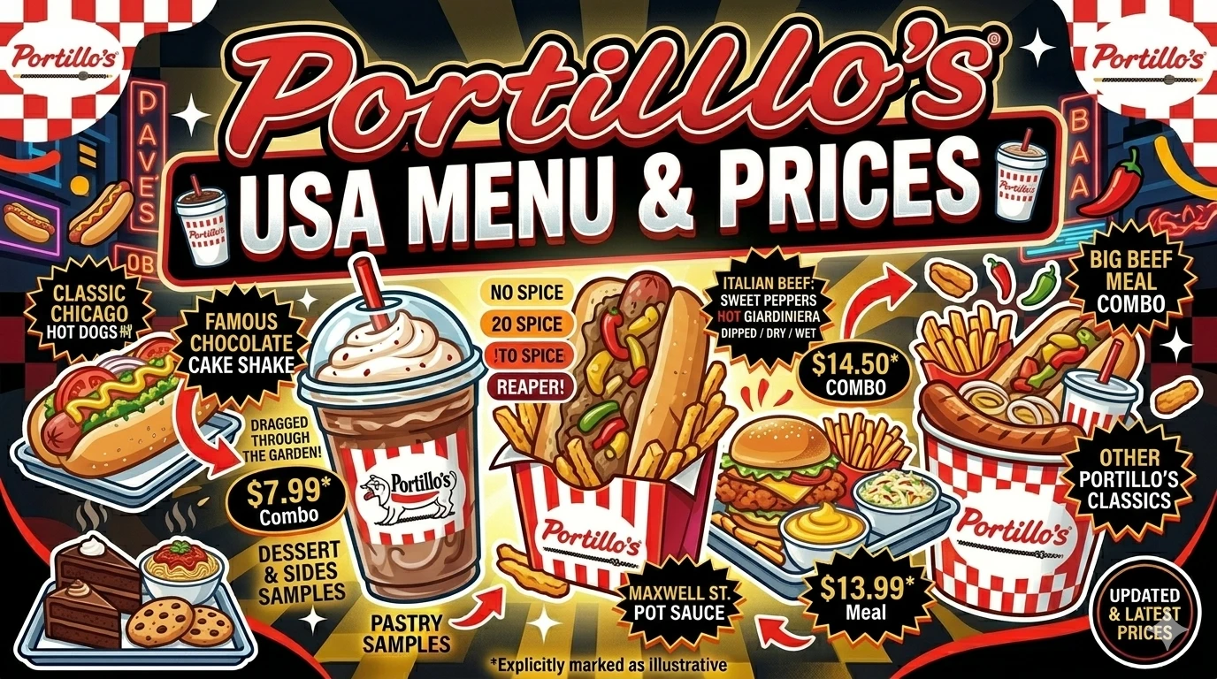 Portillo’s Menu USA Prices