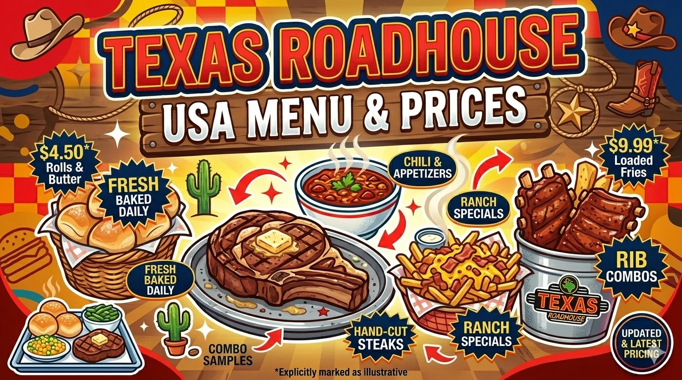 Texas Roadhouse Menu USA Prices
