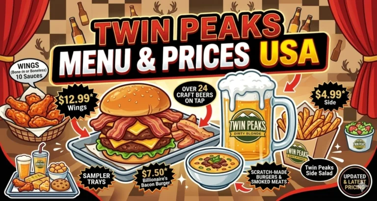 Twin Peaks Menu USA Prices