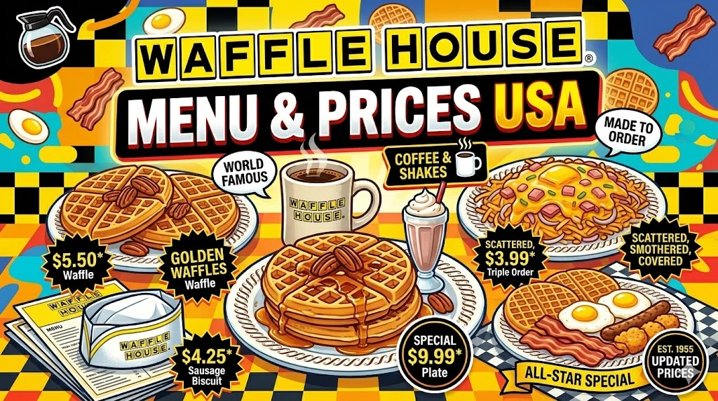 Waffle House Menu USA Prices