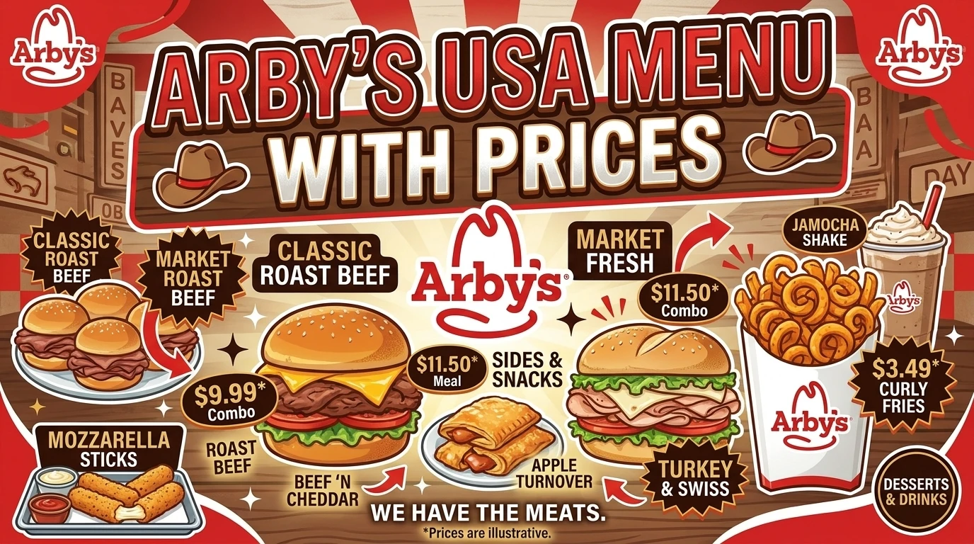 Arby's Menu USA Prices