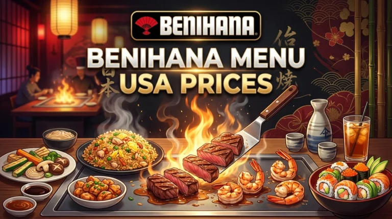 Benihana Menu USA Prices
