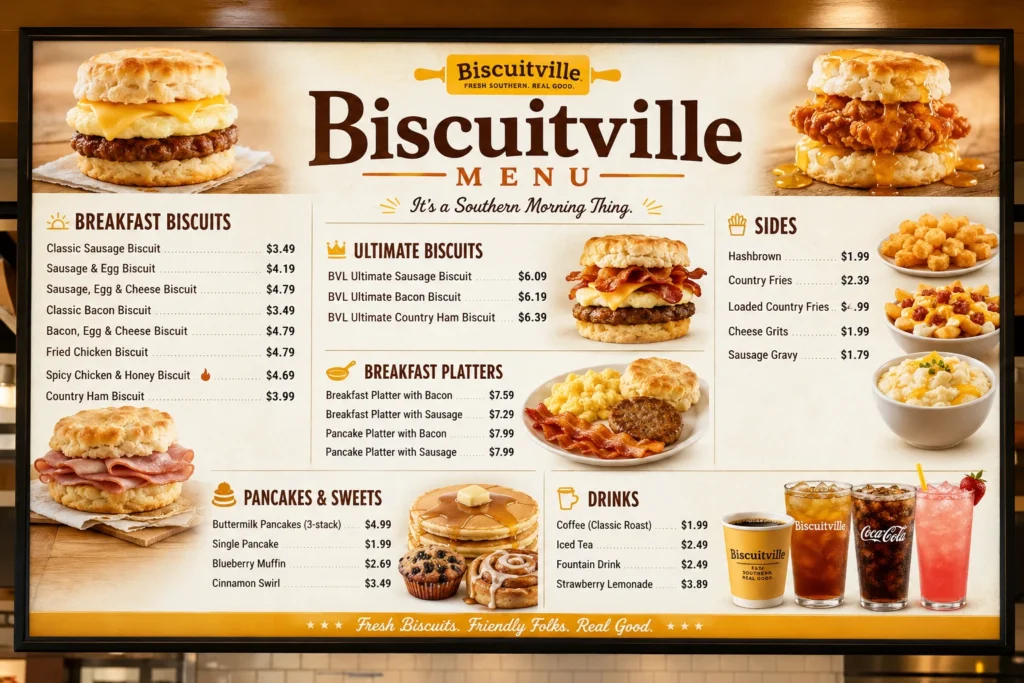 Biscuitville Menu With Prices
