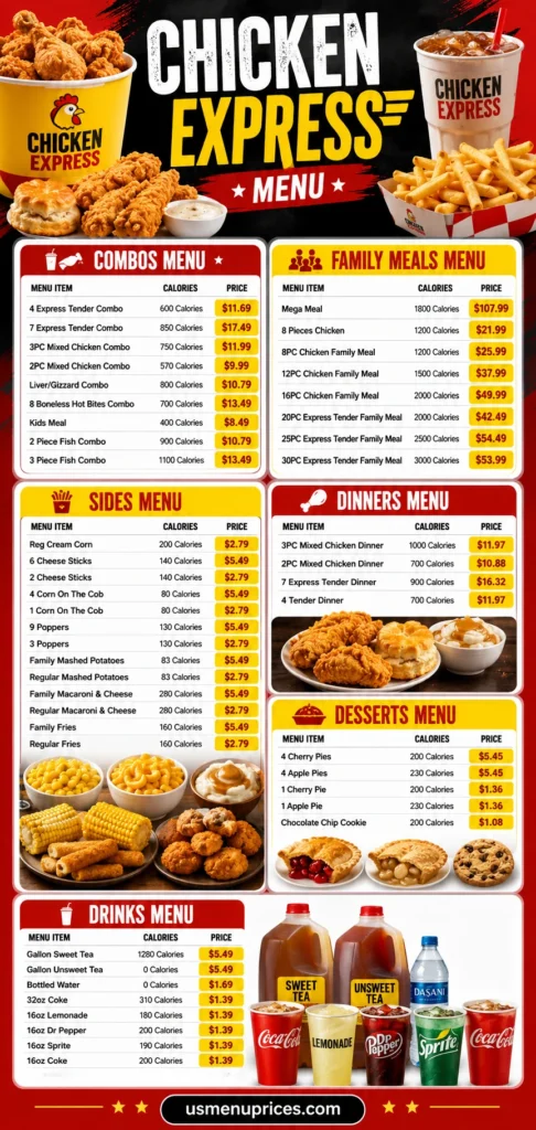 Chicken Express Menu with Prices