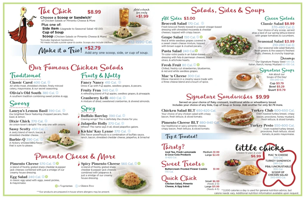 Chicken Salad Chick Menu With Prices