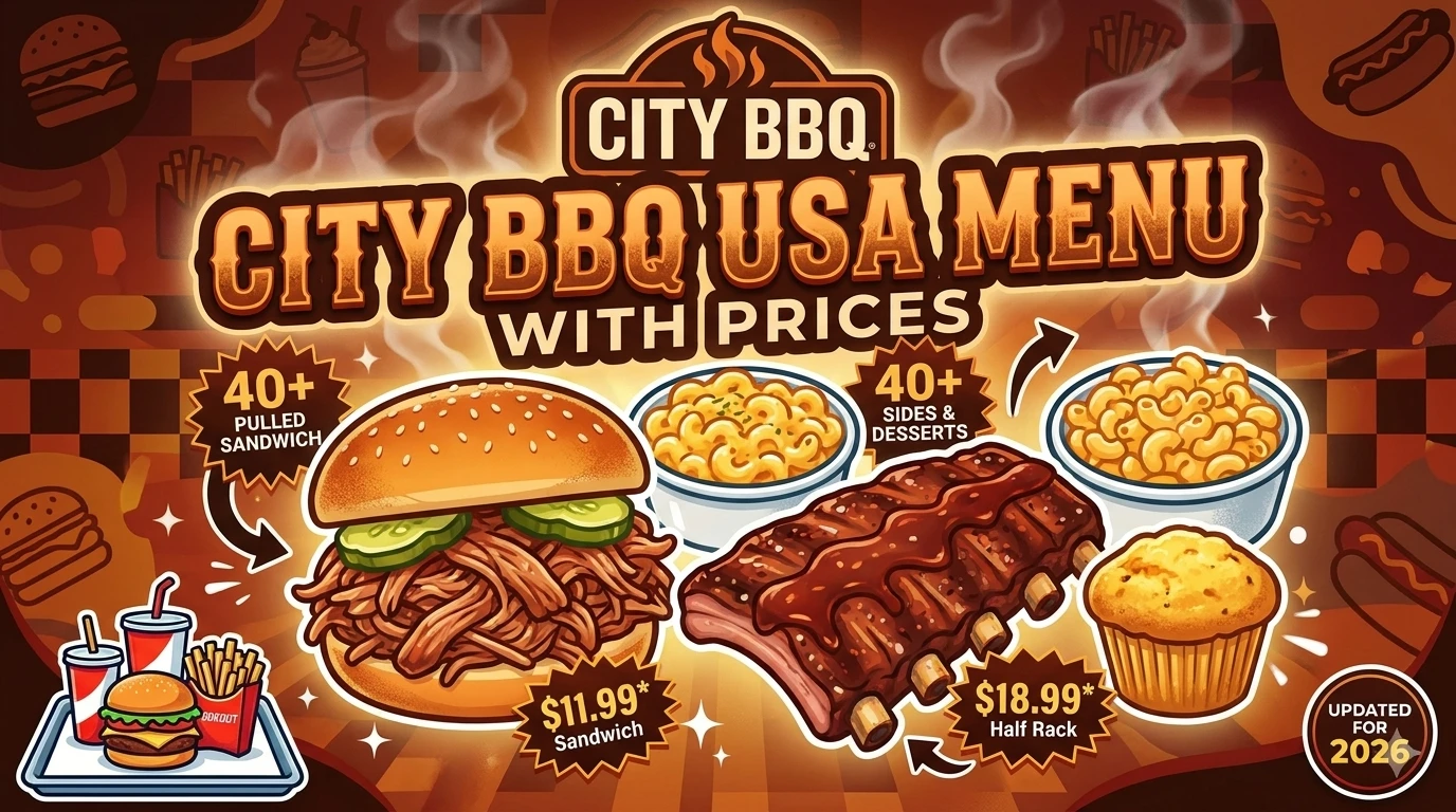 City BBQ Menu USA Prices