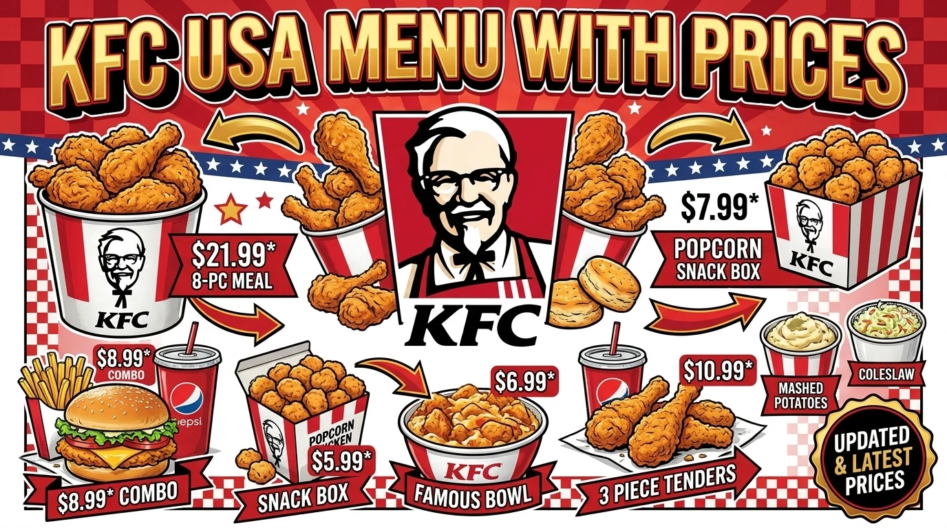 KFC Menu USA Prices