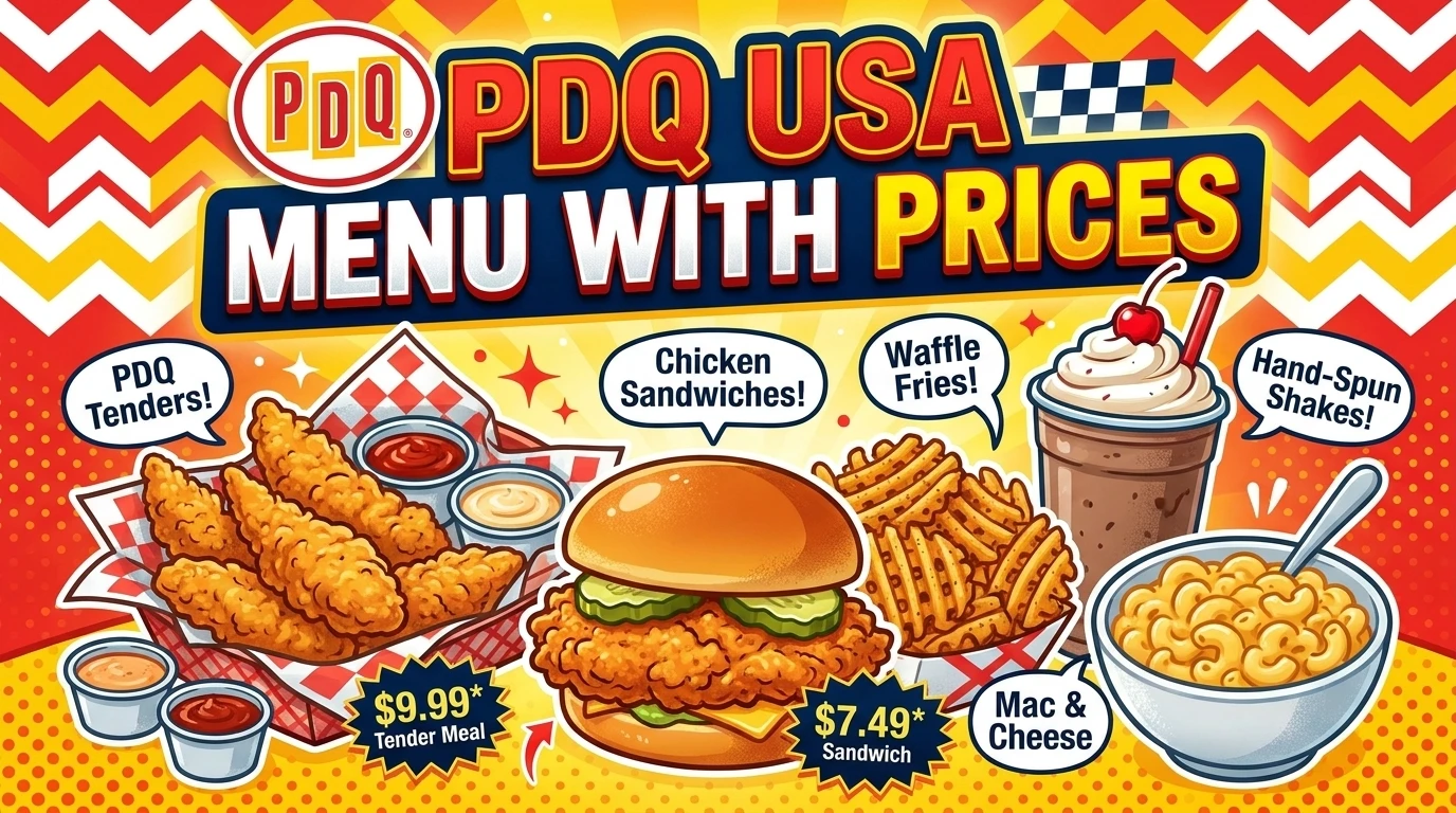 PDQ Menu USA Prices