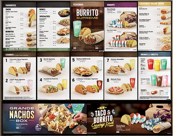 Taco Bell Menu With Prices